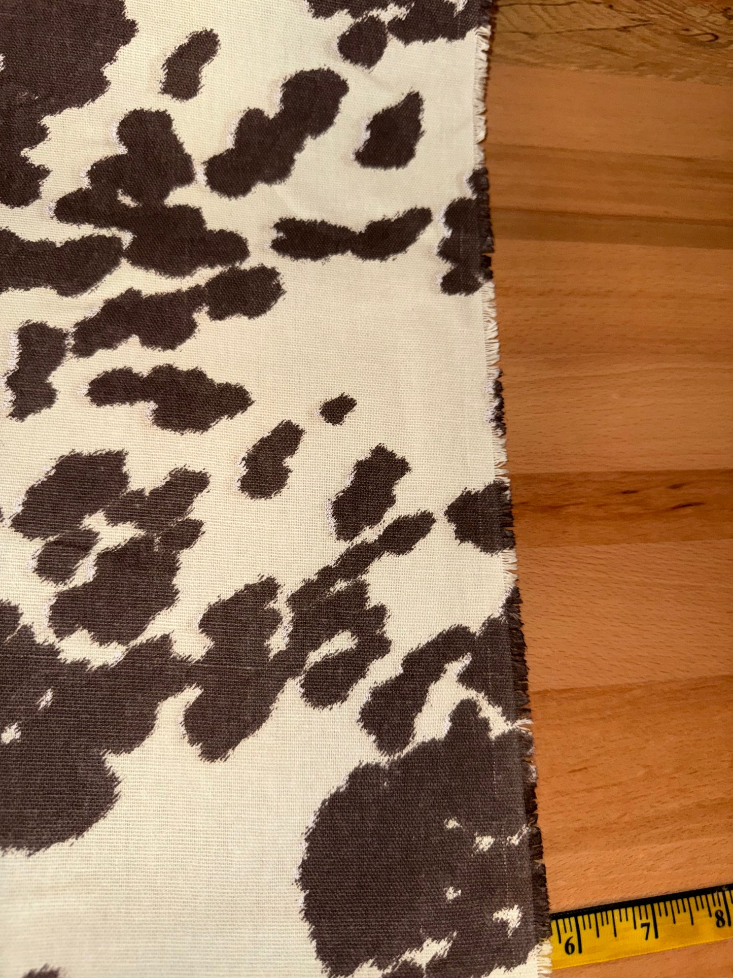 Brown Cow Print Cotton Canvas Fabric 48" Wide – Factory Seconds – Western Ranch Upholstery & Home Décor Fabric