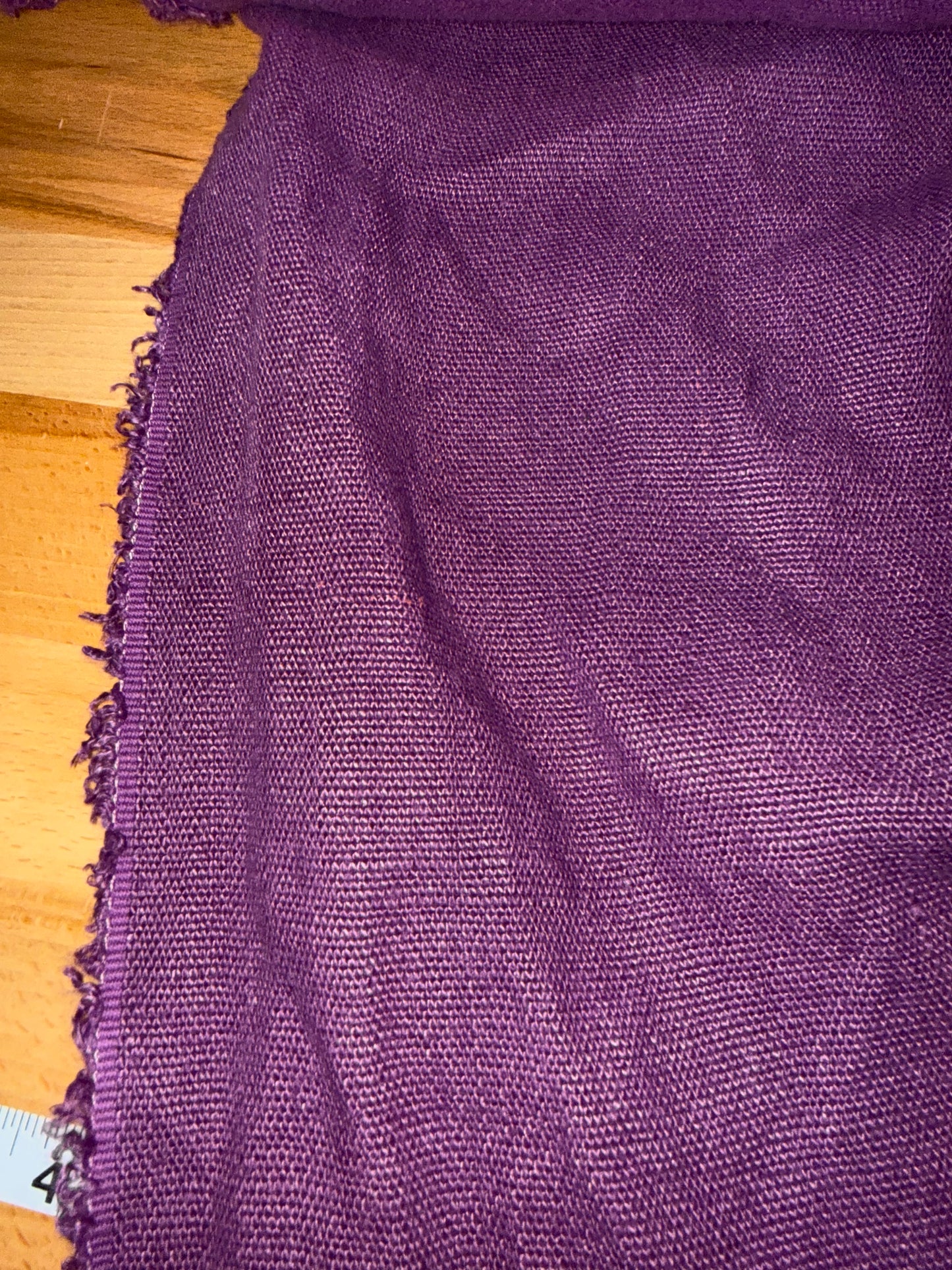 Purple Cotton Linen Blend Fabric – 54+ Inches Wide – Textured Woven Solid