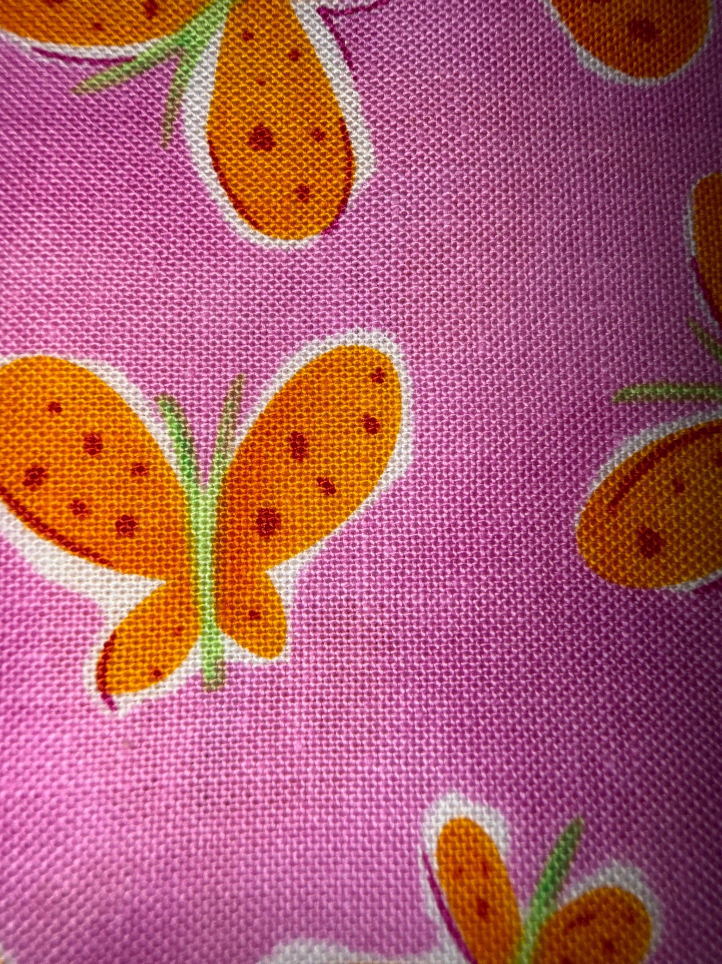 Blank Quilting "Whimsy Daisical" Butterfly Quilt Cotton Fabric – 44/45" Wide – Pink & Orange Butterfly Print
