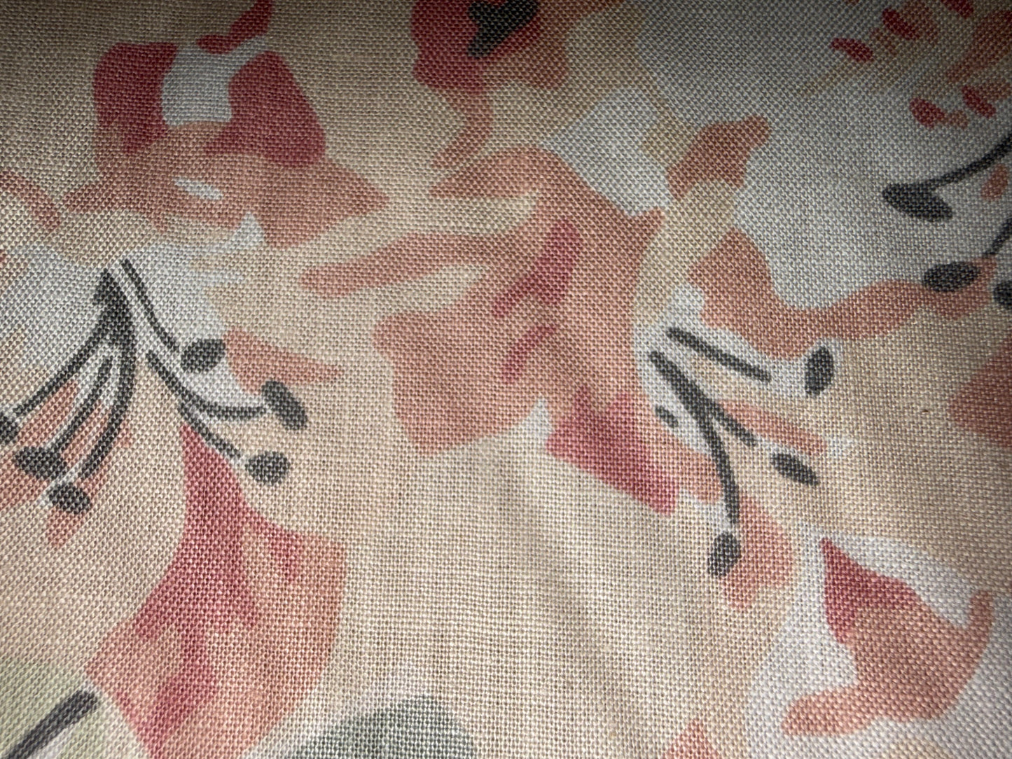 Waverly Spring Garden Floral Cotton Fabric – 54+ Inches Wide – Soft Pastel Botanical Print
