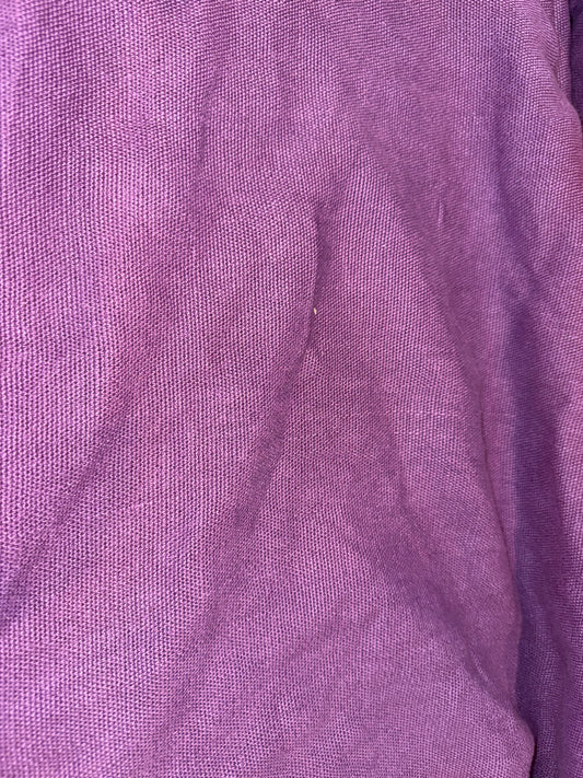 Purple Cotton Linen Blend Fabric – 54+ Inches Wide – Textured Woven Solid
