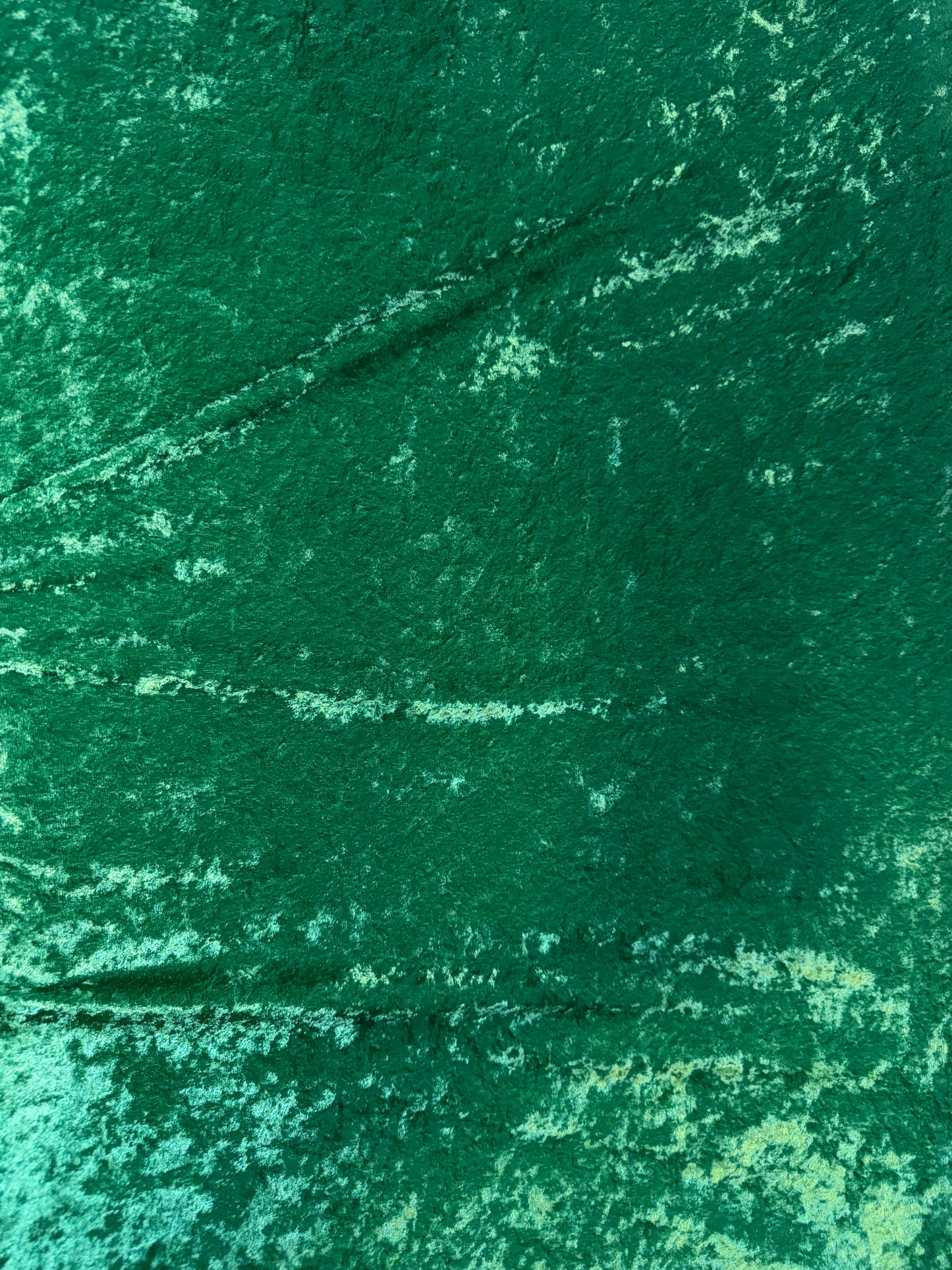 Emerald Green Crushed Stretch Velvet Fabric – 60+ Inch Wide Plush Costume, Apparel & Event Décor Fabric