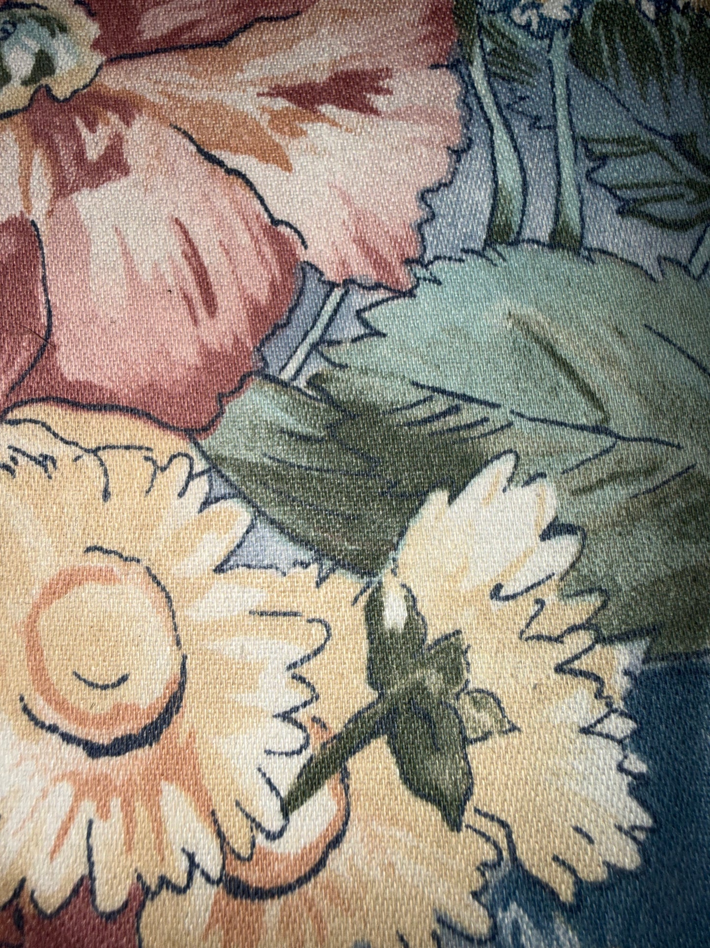 Vintage Stanley King Floral & Fruit Apparel Cotton Fabric – 56+ Inches Wide