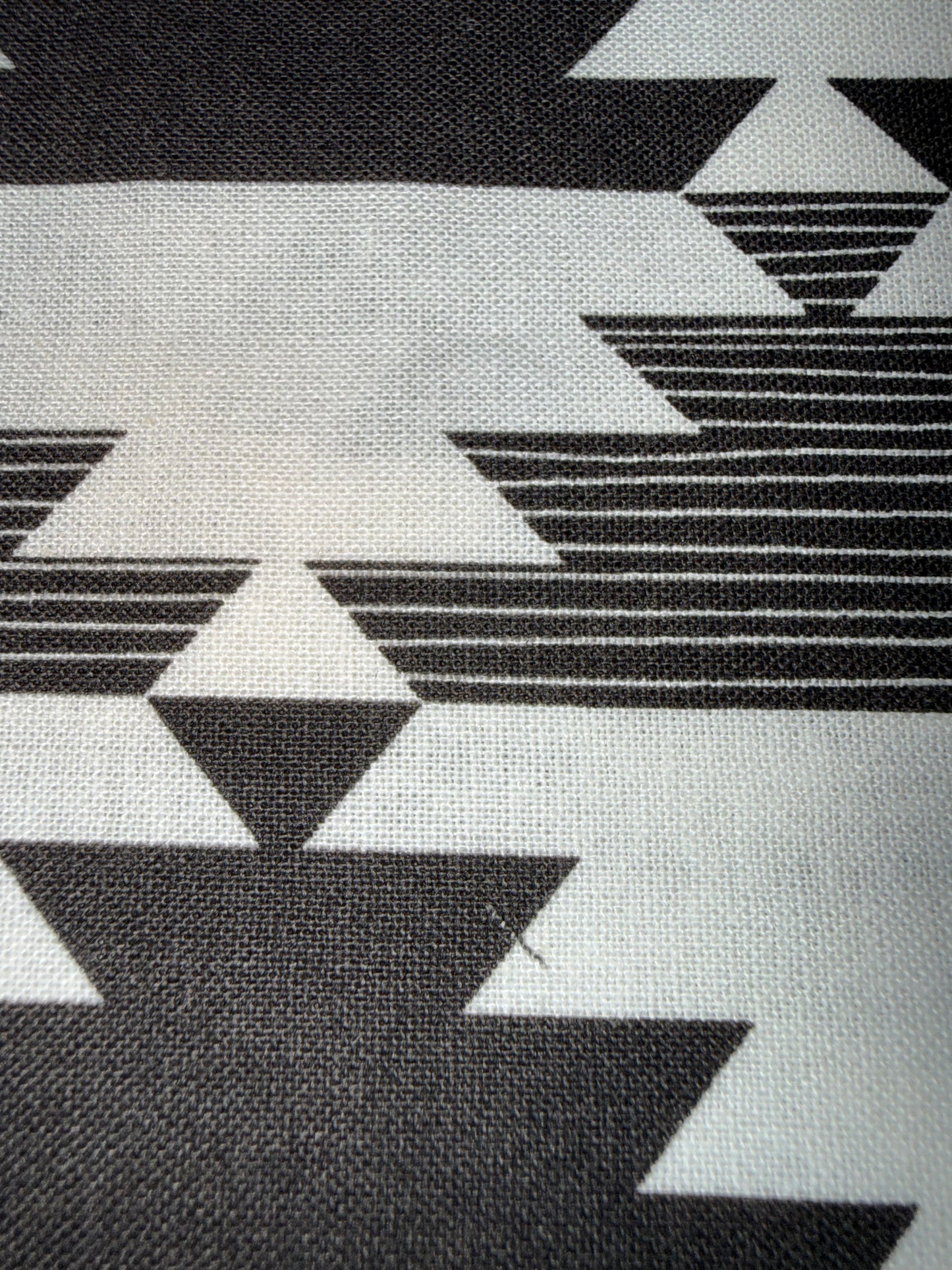 Emma & Mila Black & White Southwestern Geometric Quilting Cotton Fabric – 44/45" Wide