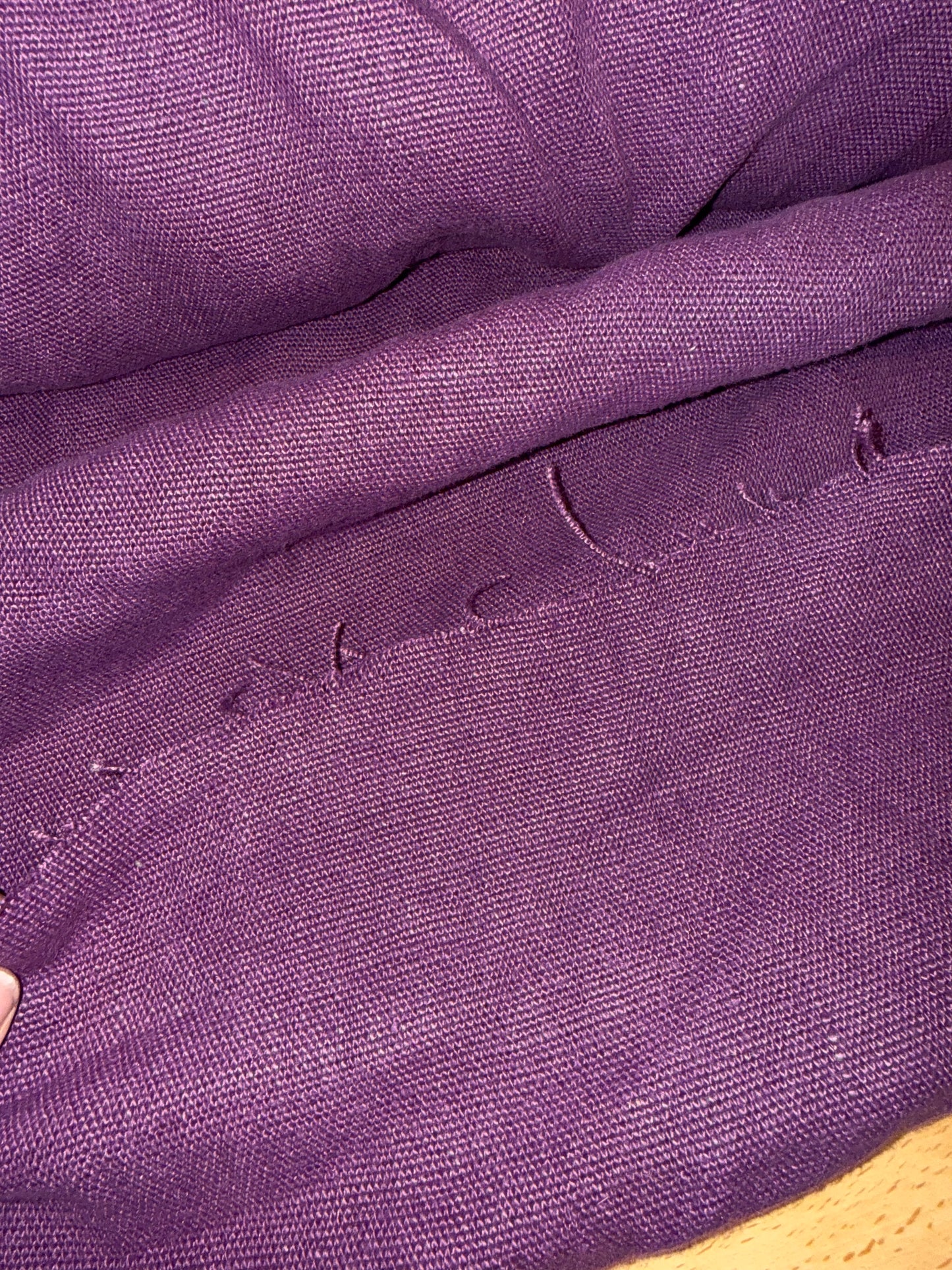 Purple Cotton Linen Blend Fabric – 54+ Inches Wide – Textured Woven Solid