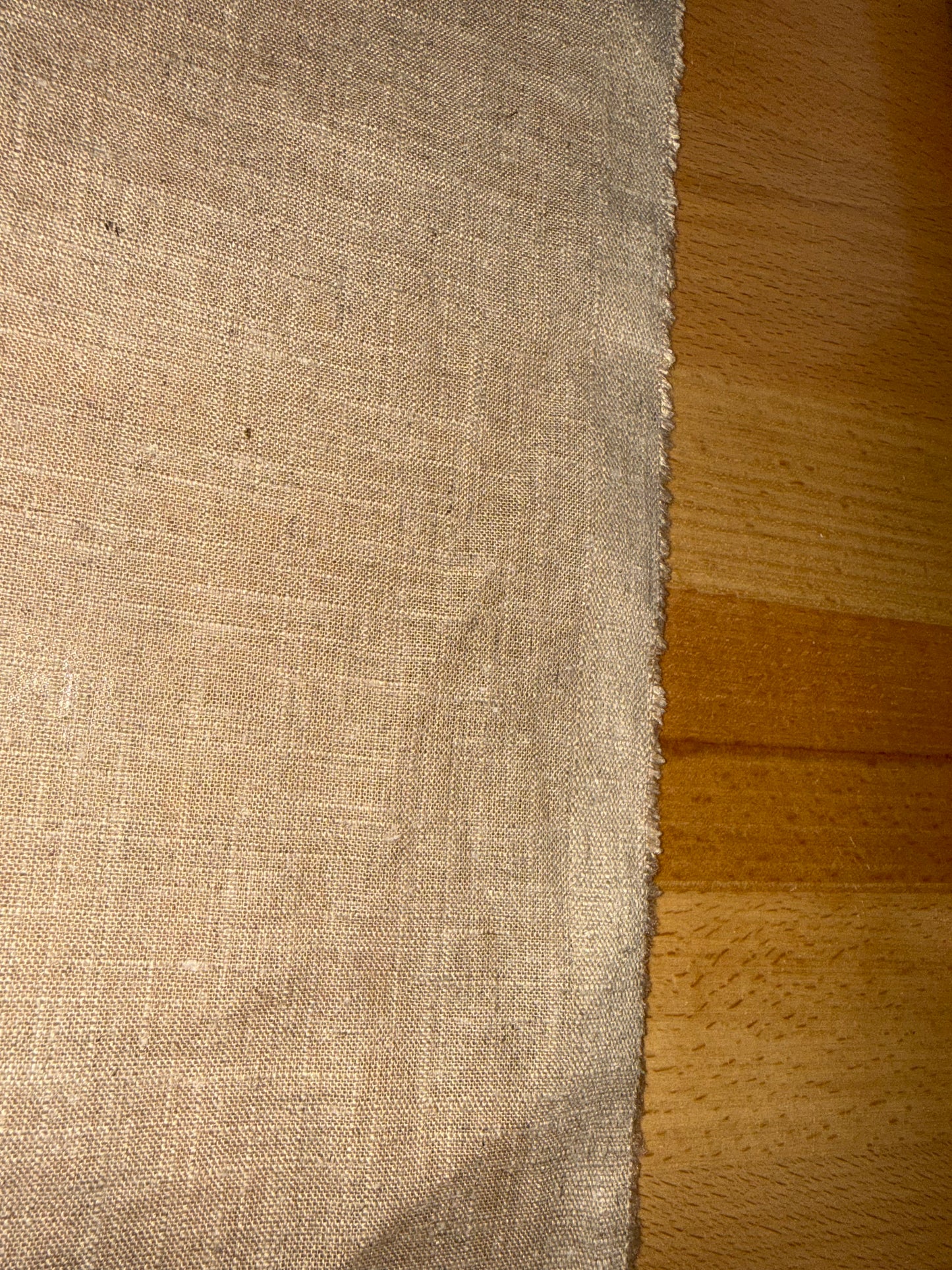 Natural Medium Weight Linen Fabric – 54+ Inches Wide – Woven Flax Linen – Neutral Tan