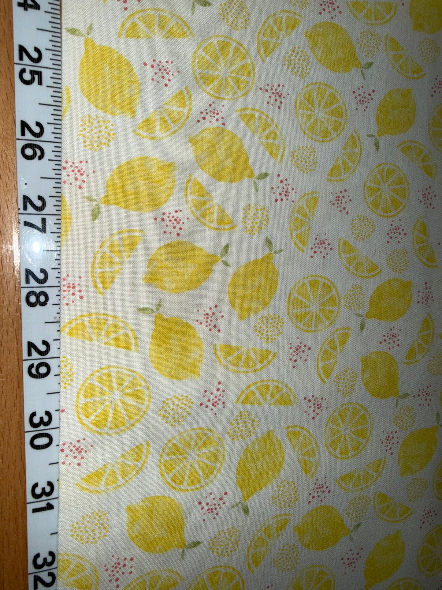 "Designed Exclusively for Joann" Lemon Quilting Cotton Fabric – Yellow Citrus Print – 44/45" Wide