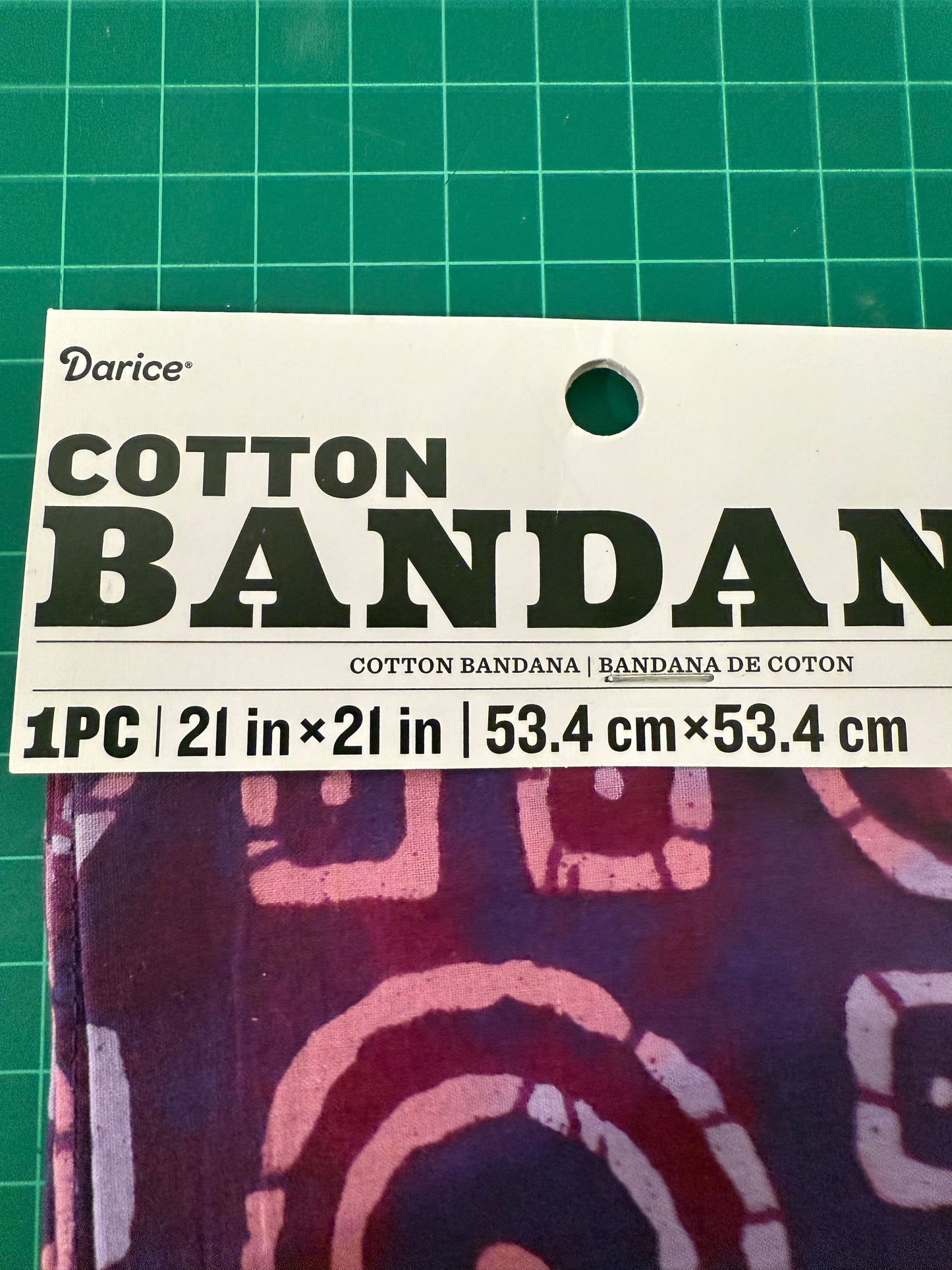 Darice assorted Cotton Bandanas 21" x 21" – Assorted Patterns – 100% Cotton Western Scarf, Hair Wrap, Craft Fabric