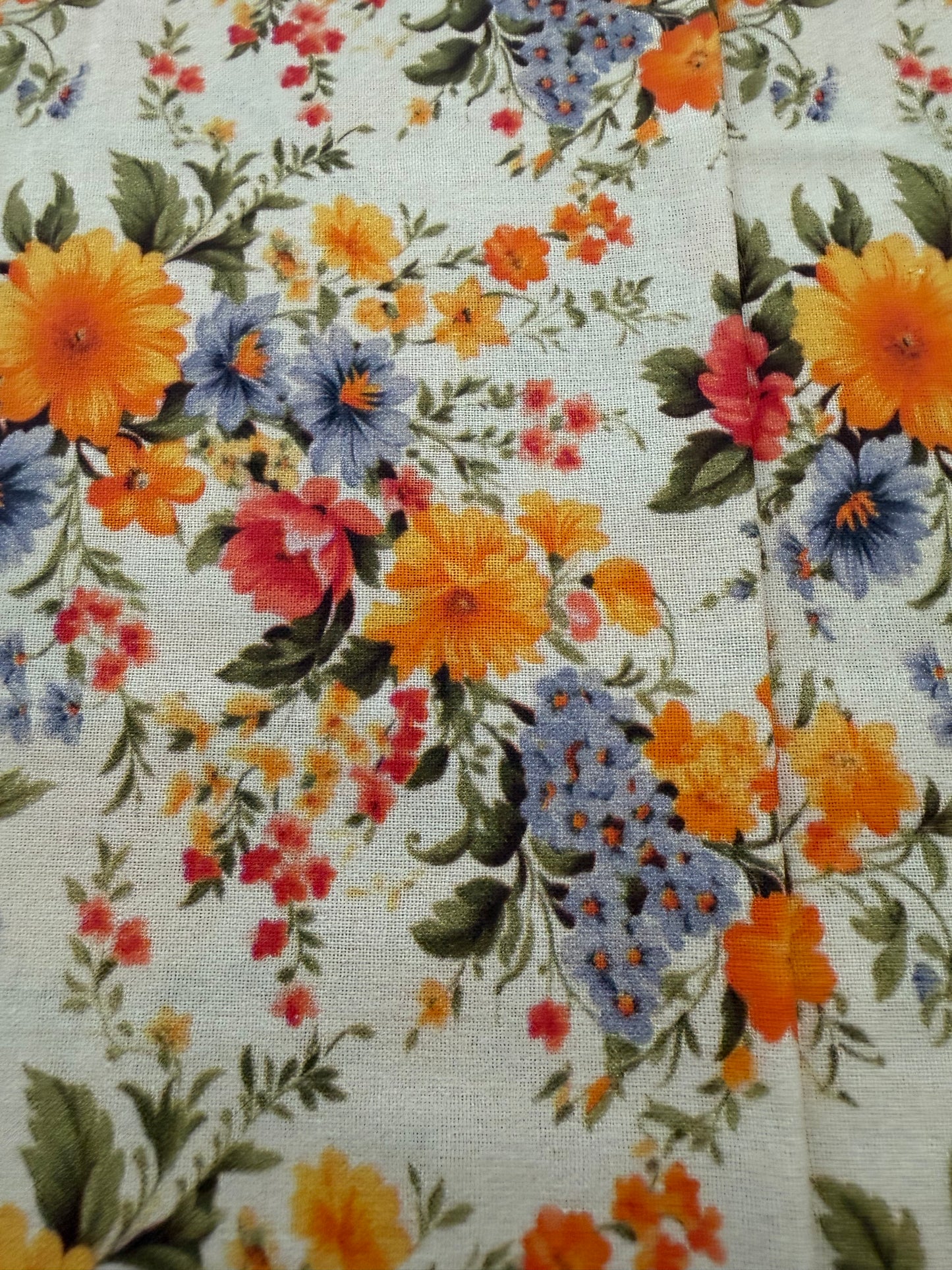 Marshall Dry Goods Vintage Florals #73 – Cream Floral Quilting Cotton | 44/45" Wide