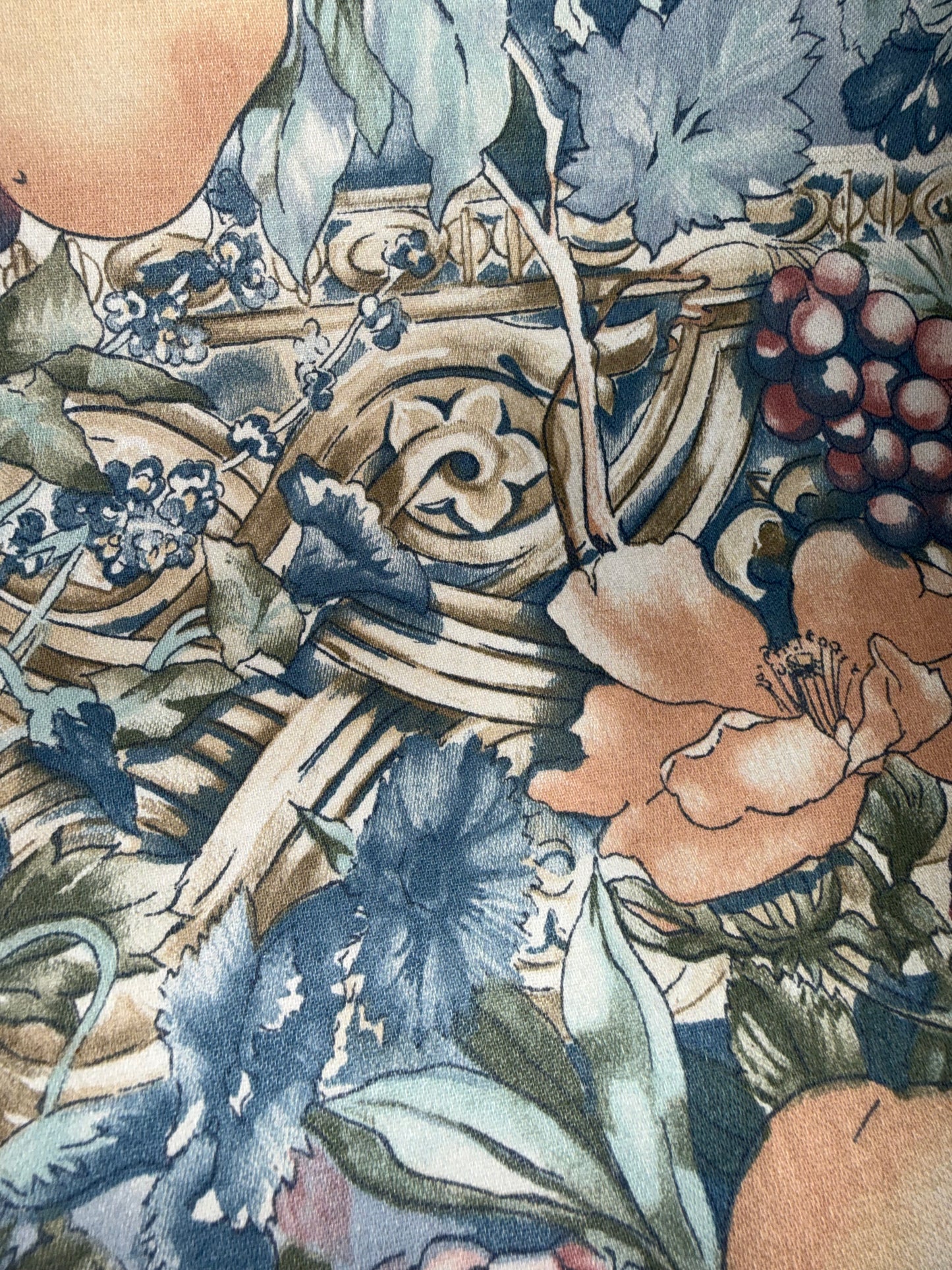 Vintage Stanley King Floral & Fruit Apparel Cotton Fabric – 56+ Inches Wide