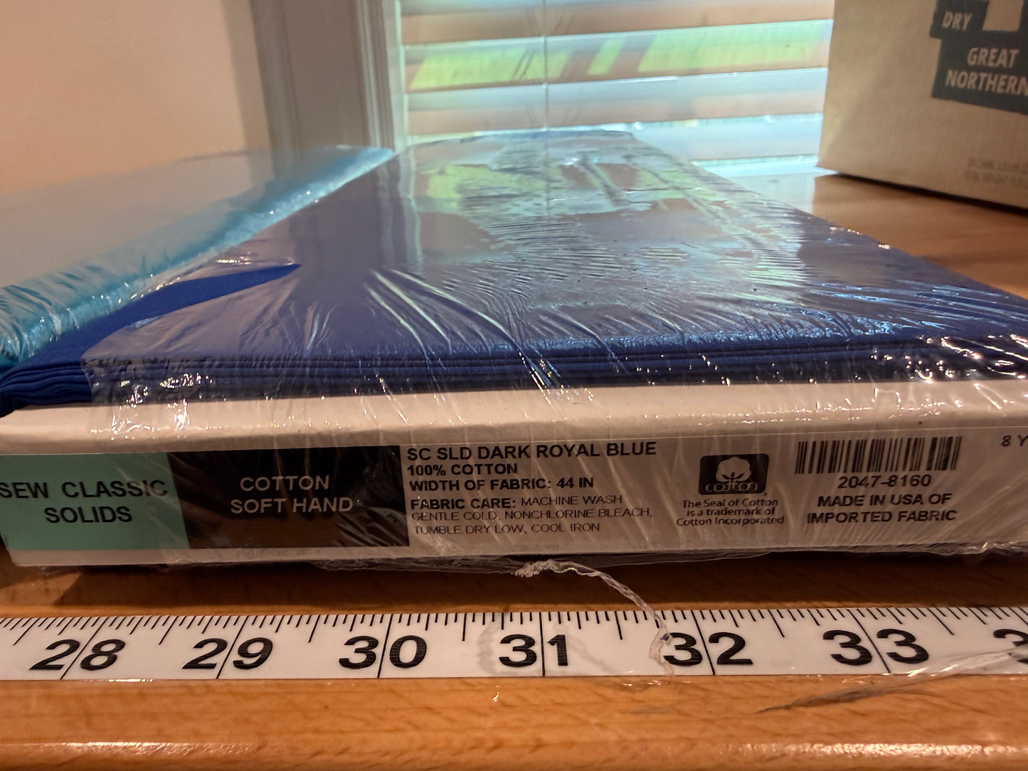 8 Yard Bolt Royal Blue Quilting Cotton Fabric – Sew Classic Solids 100% Cotton – 44" Wide Continuous Bolt