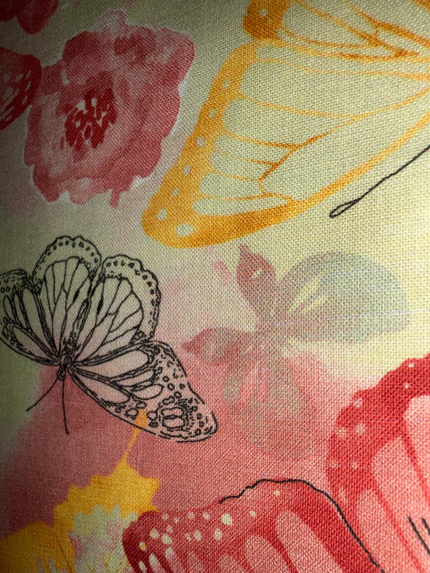 Keepsake Calico Pink Butterflies & Floral Quilting Cotton Fabric – Designed Exclusively for Joann – 44/45" Wide