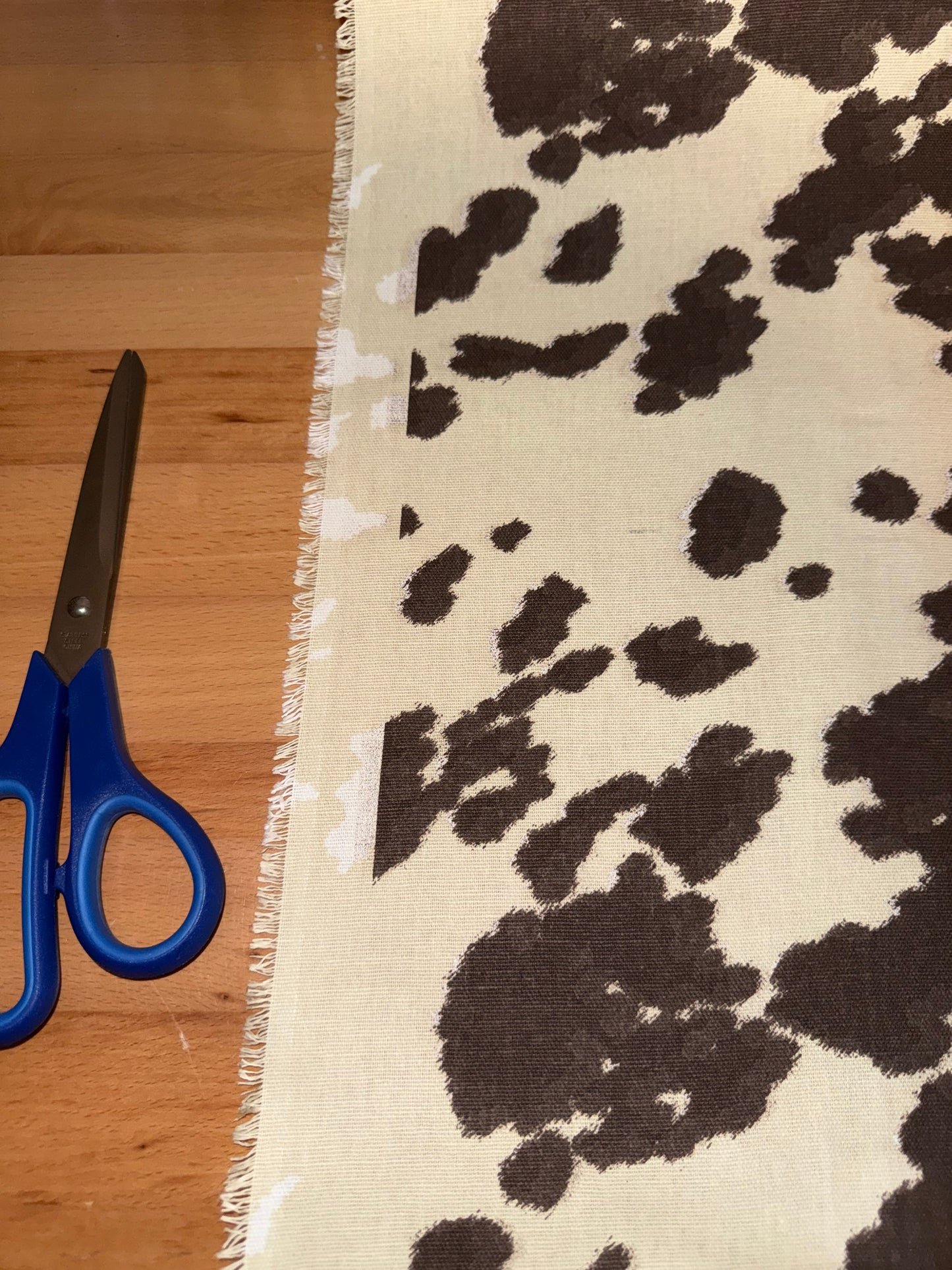 Brown Cow Print Cotton Canvas Fabric 48" Wide – Factory Seconds – Western Ranch Upholstery & Home Décor Fabric