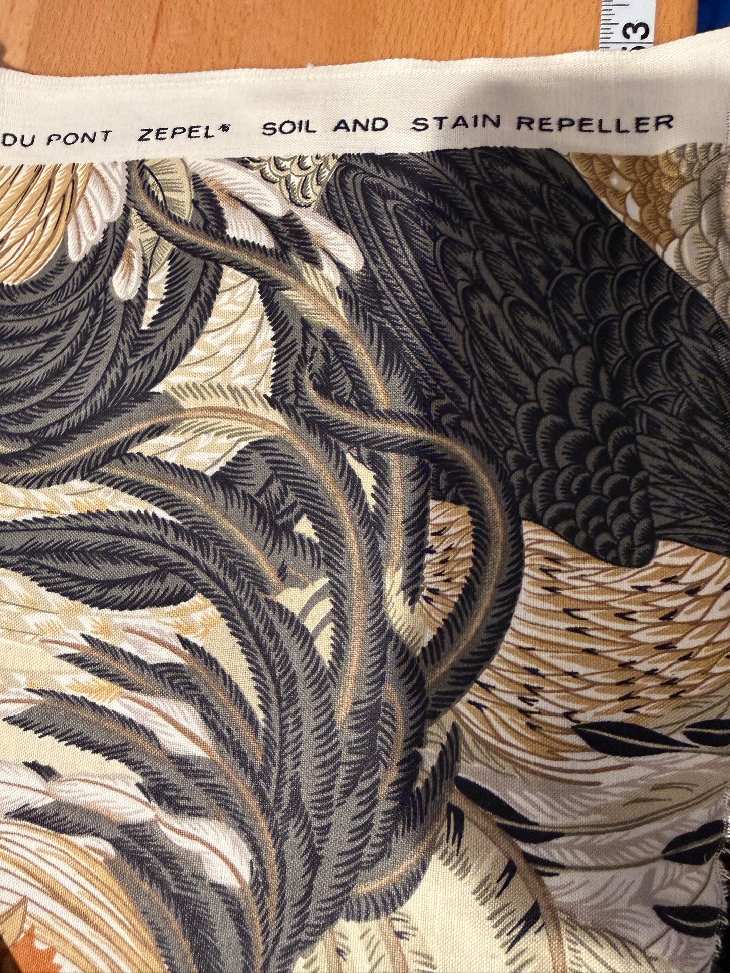 Vintage Rooster & Chicken Apparel Cotton Fabric – DuPont Zepel – 56+ Inches Wide