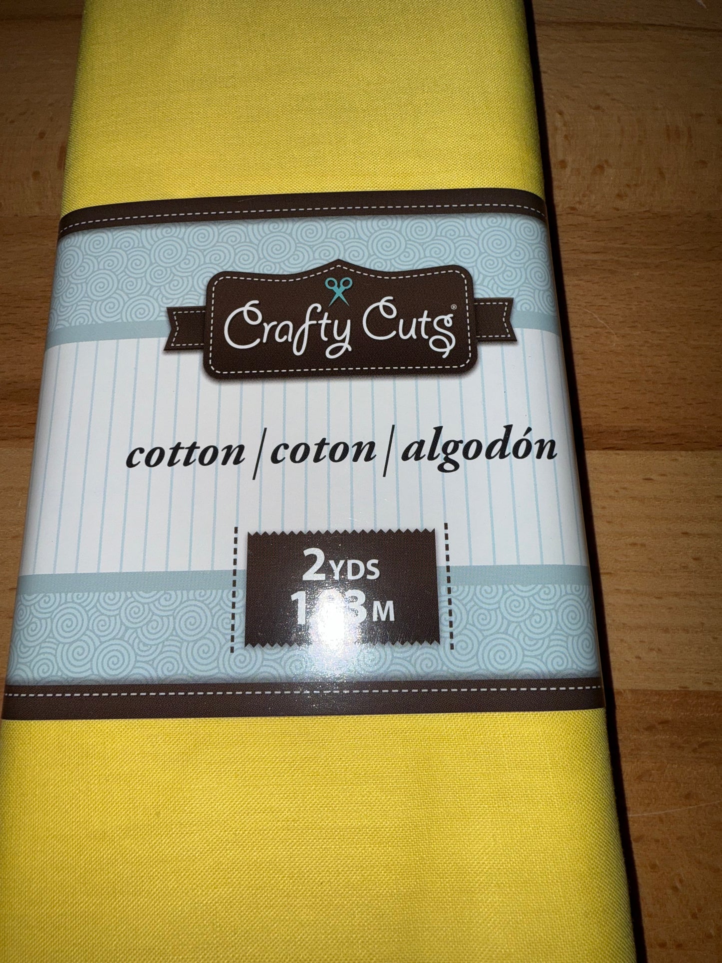 Crafty Cuts Goldenrod Solid Cotton Fabric – 2 Yard Precut – 44" Wide – Quilt & Sewing Fabric