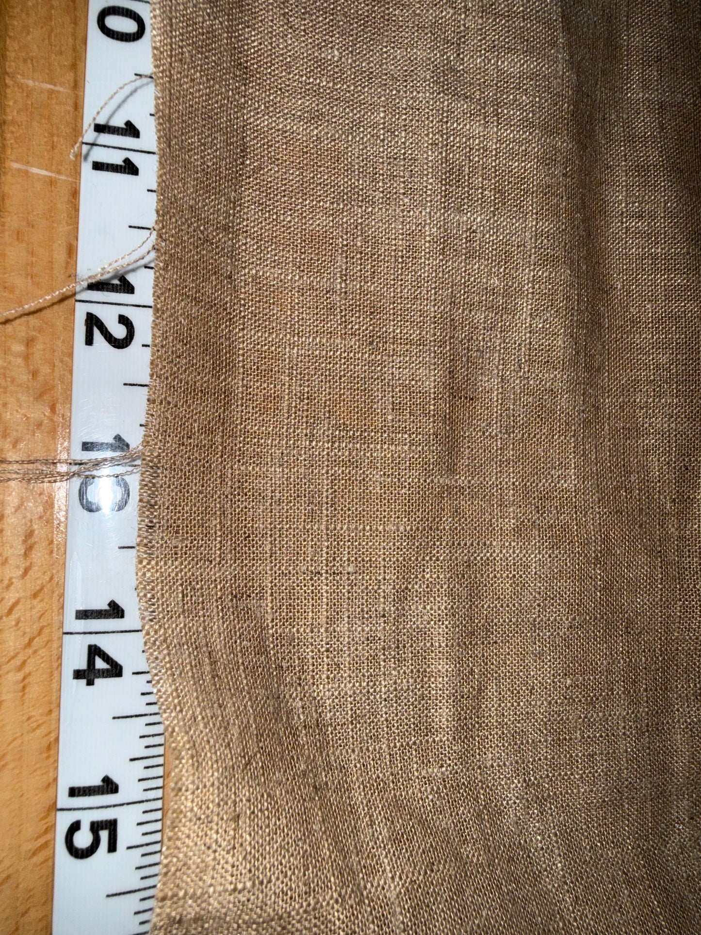 Natural Medium Weight Linen Fabric – 54+ Inches Wide – Woven Flax Linen – Neutral Tan