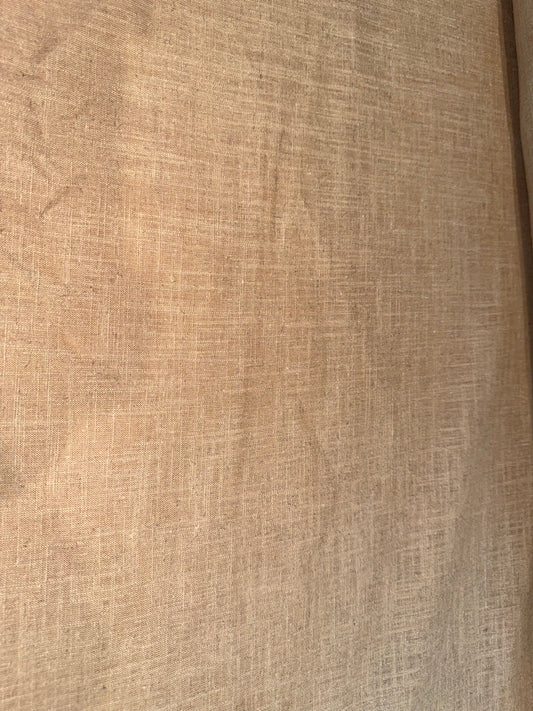 Natural Medium Weight Linen Fabric – 54+ Inches Wide – Woven Flax Linen – Neutral Tan