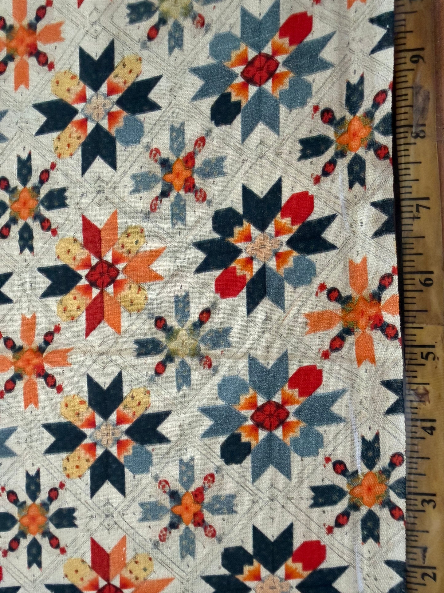 Marshall Dry Goods Vintage Florals #5 – Vintage Quilt Block Floral Cotton | 44/45" Wide