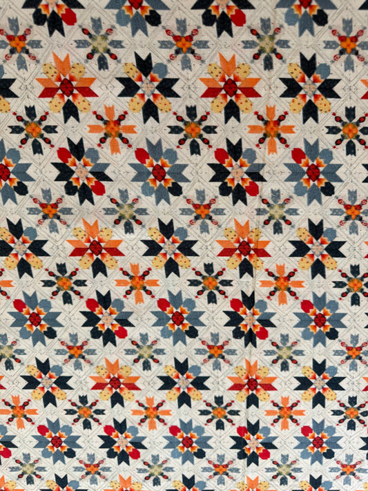 Marshall Dry Goods Vintage Florals #5 – Vintage Quilt Block Floral Cotton | 44/45" Wide
