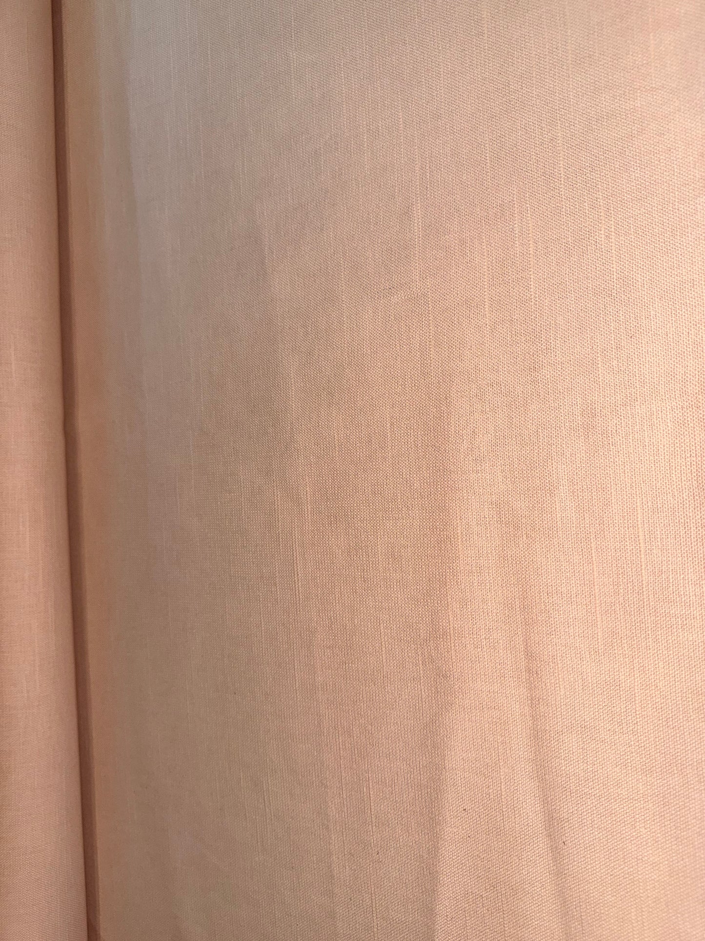 Blush Pink Linen Blend Fabric – Textured Slub Weave | Medium Weight | 56+ Inches Wide