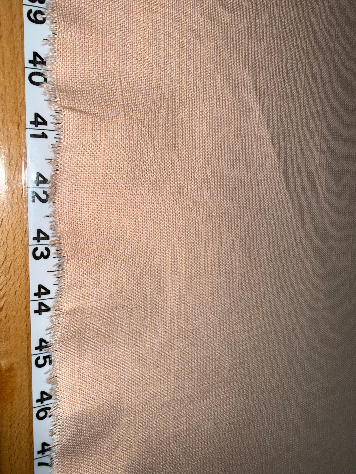 Blush Pink Linen Blend Fabric – Textured Slub Weave | Medium Weight | 56+ Inches Wide