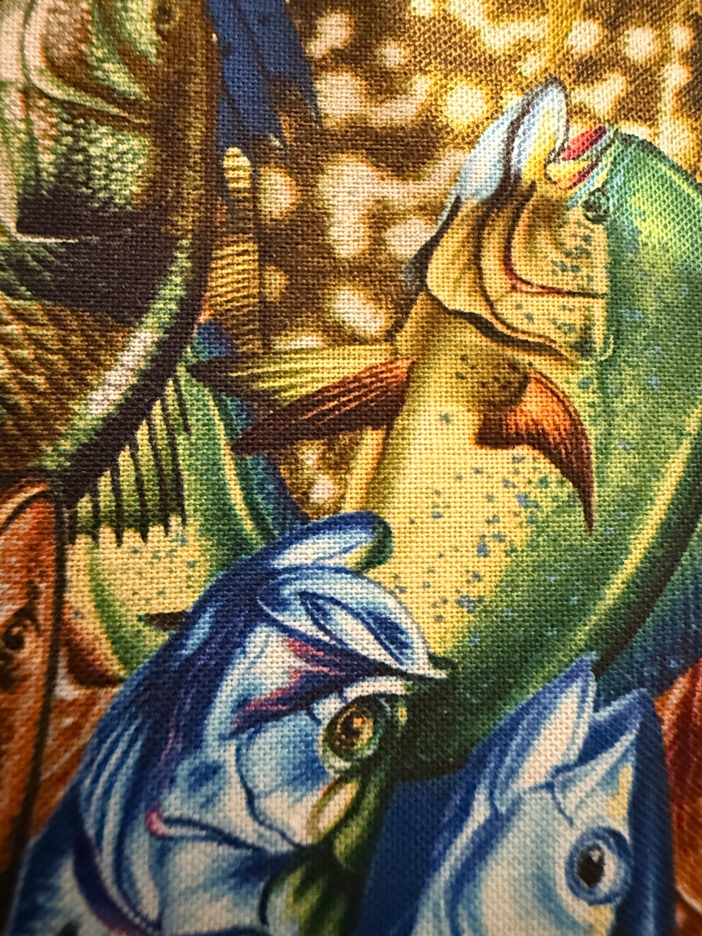 Blank Quilting Reel Fun Tossed Sport Fish Quilting Cotton Fabric – Saltwater Fishing Print – 44/45" Wide