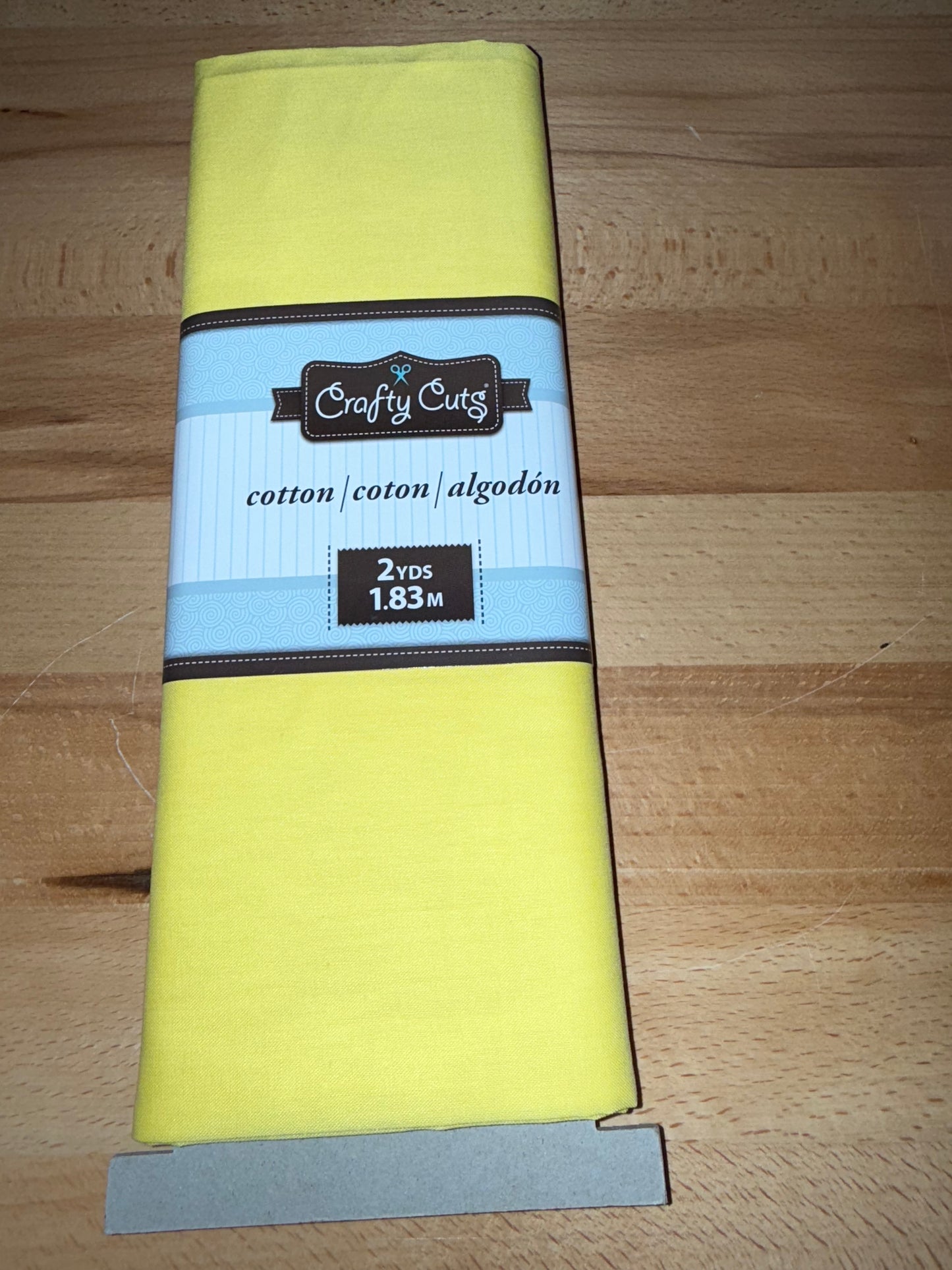 Crafty Cuts Goldenrod Solid Cotton Fabric – 2 Yard Precut – 44" Wide – Quilt & Sewing Fabric