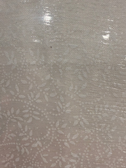 Full 8 Yard Bolt White Tone-on-Tone Vine Scroll Quilter's Cotton Fabric – 44" Wide Keepsake Calico