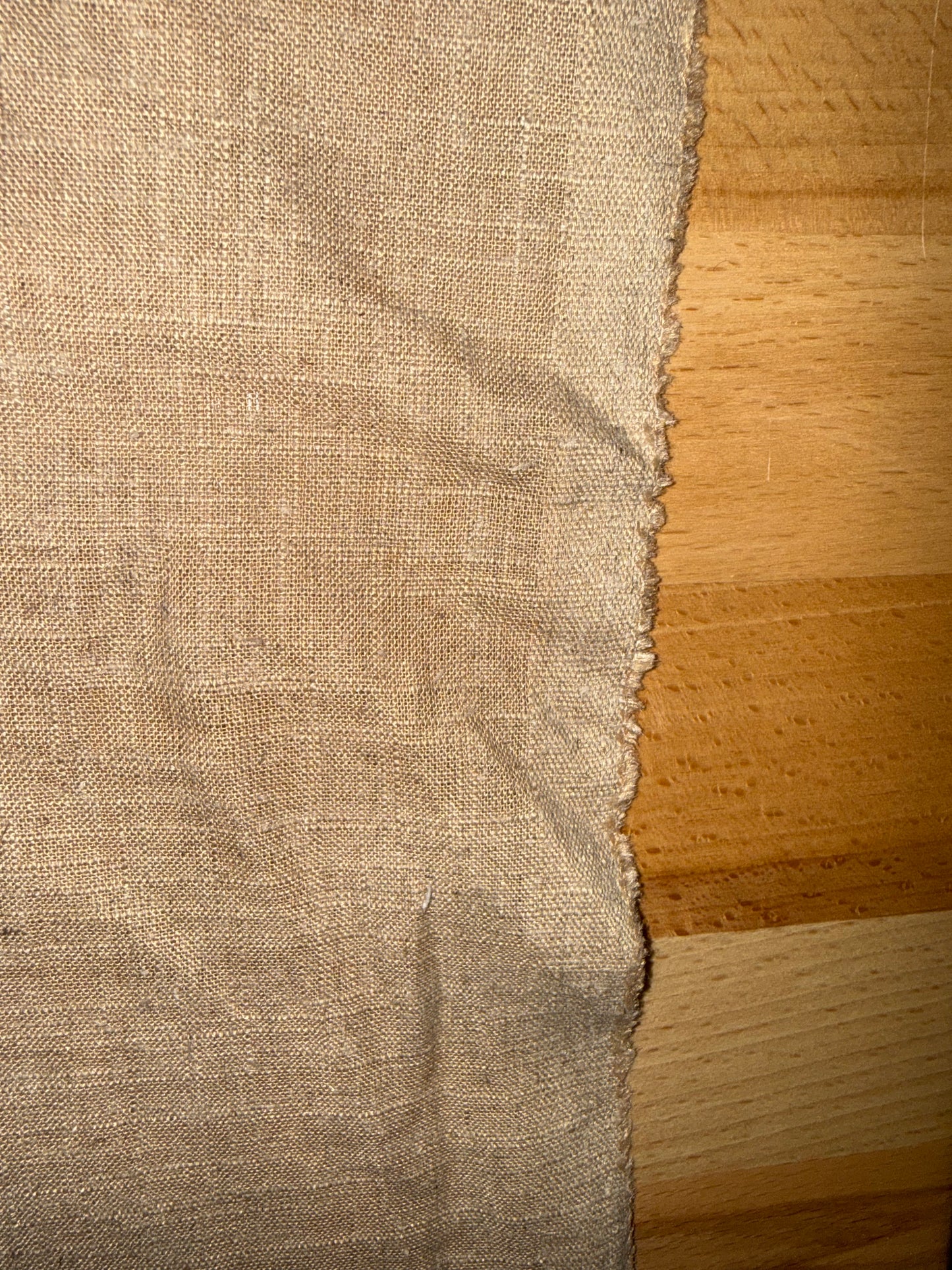 Natural Medium Weight Linen Fabric – 54+ Inches Wide – Woven Flax Linen – Neutral Tan