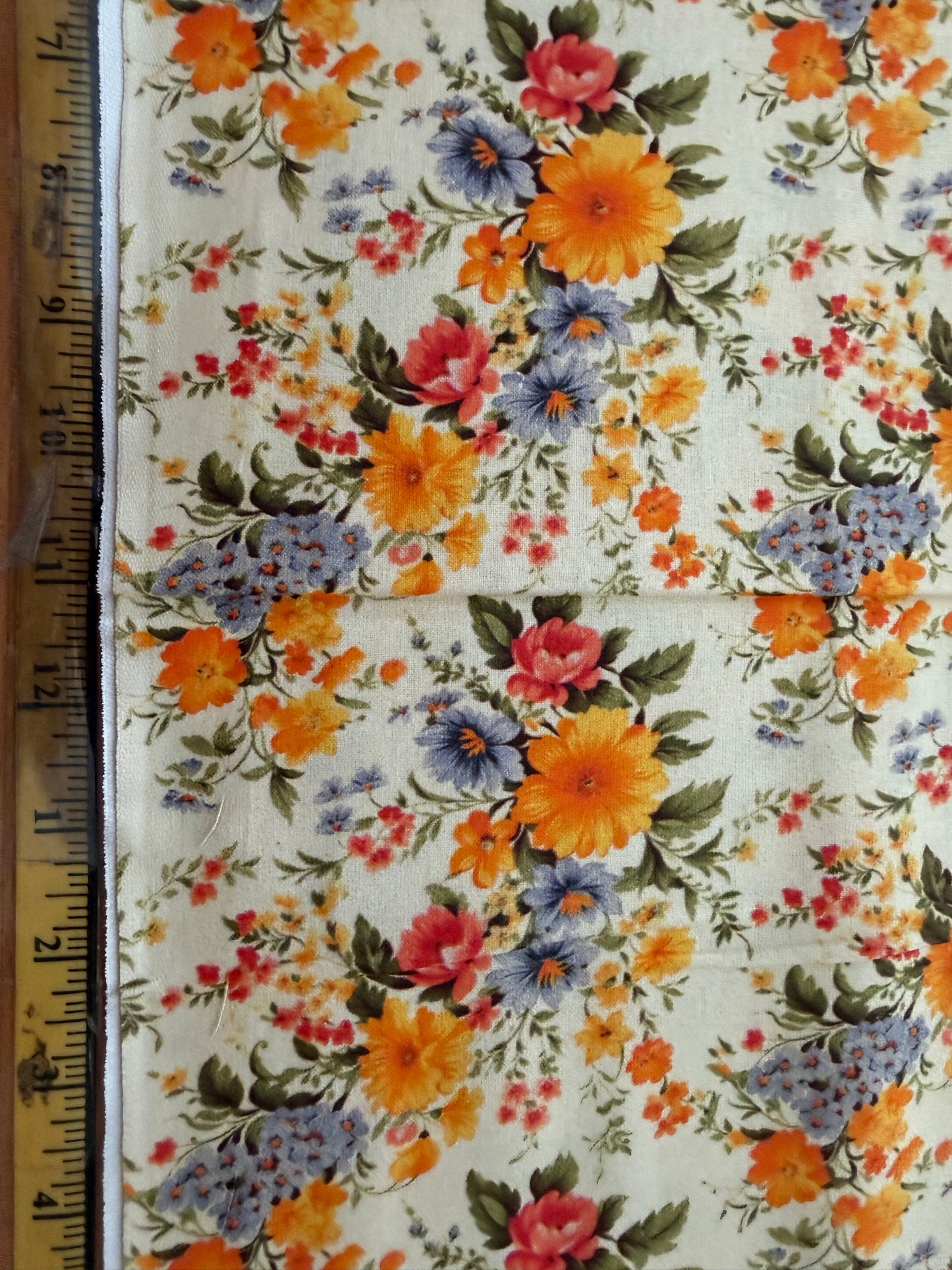Marshall Dry Goods Vintage Florals #73 – Cream Floral Quilting Cotton | 44/45" Wide