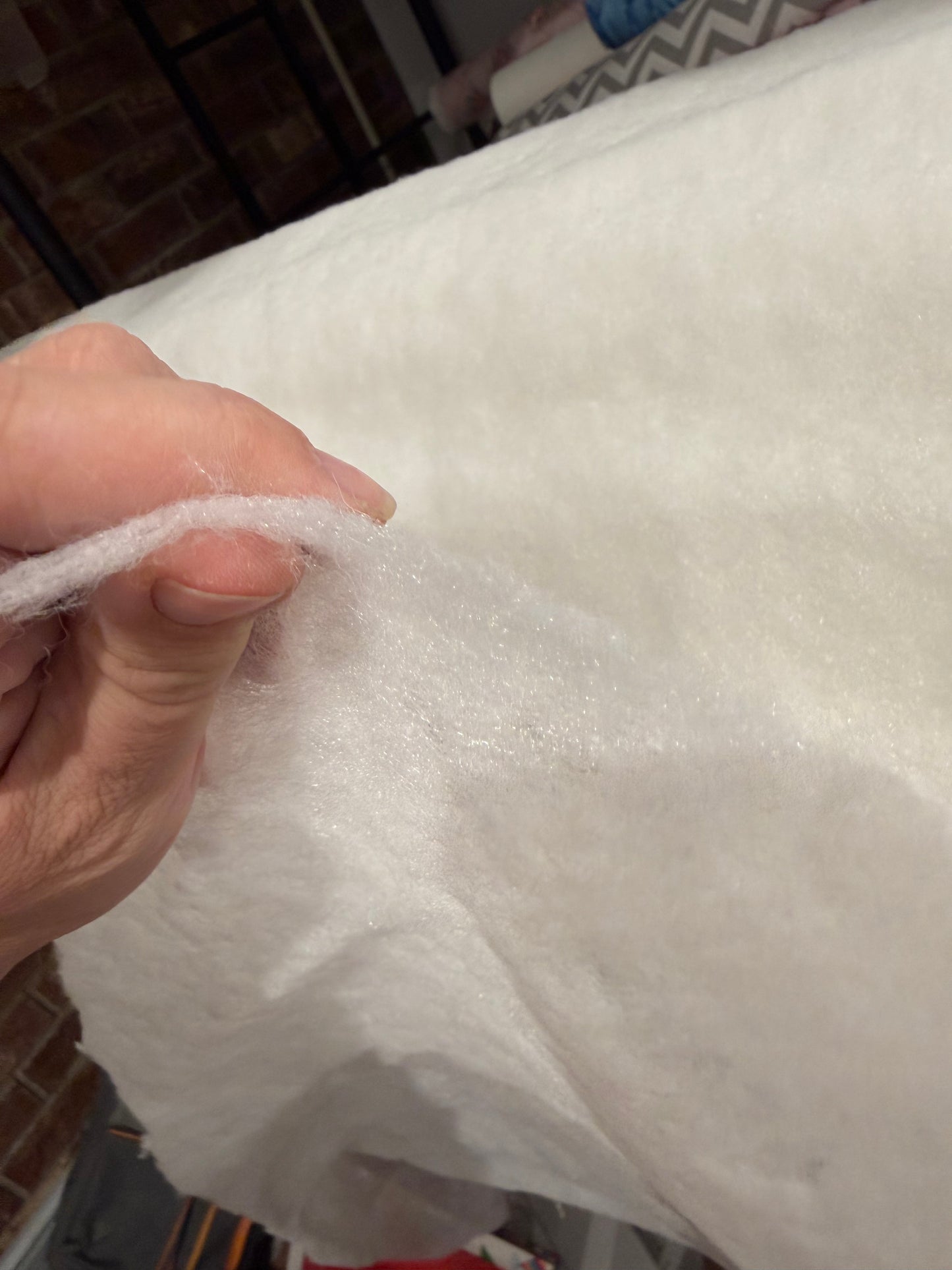 Polyester Low Loft Batting – Approx. 56"+ Wide | Soft Quilt Batting by the Yard