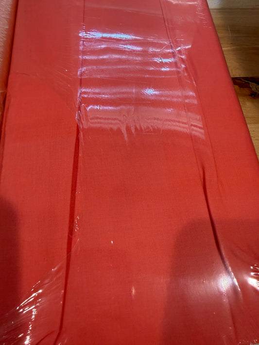 Sun Kissed Coral Solid Cotton Fabric – 100% Cotton – 44" Wide – Full 8 Yard Bolt – Quilt Weight