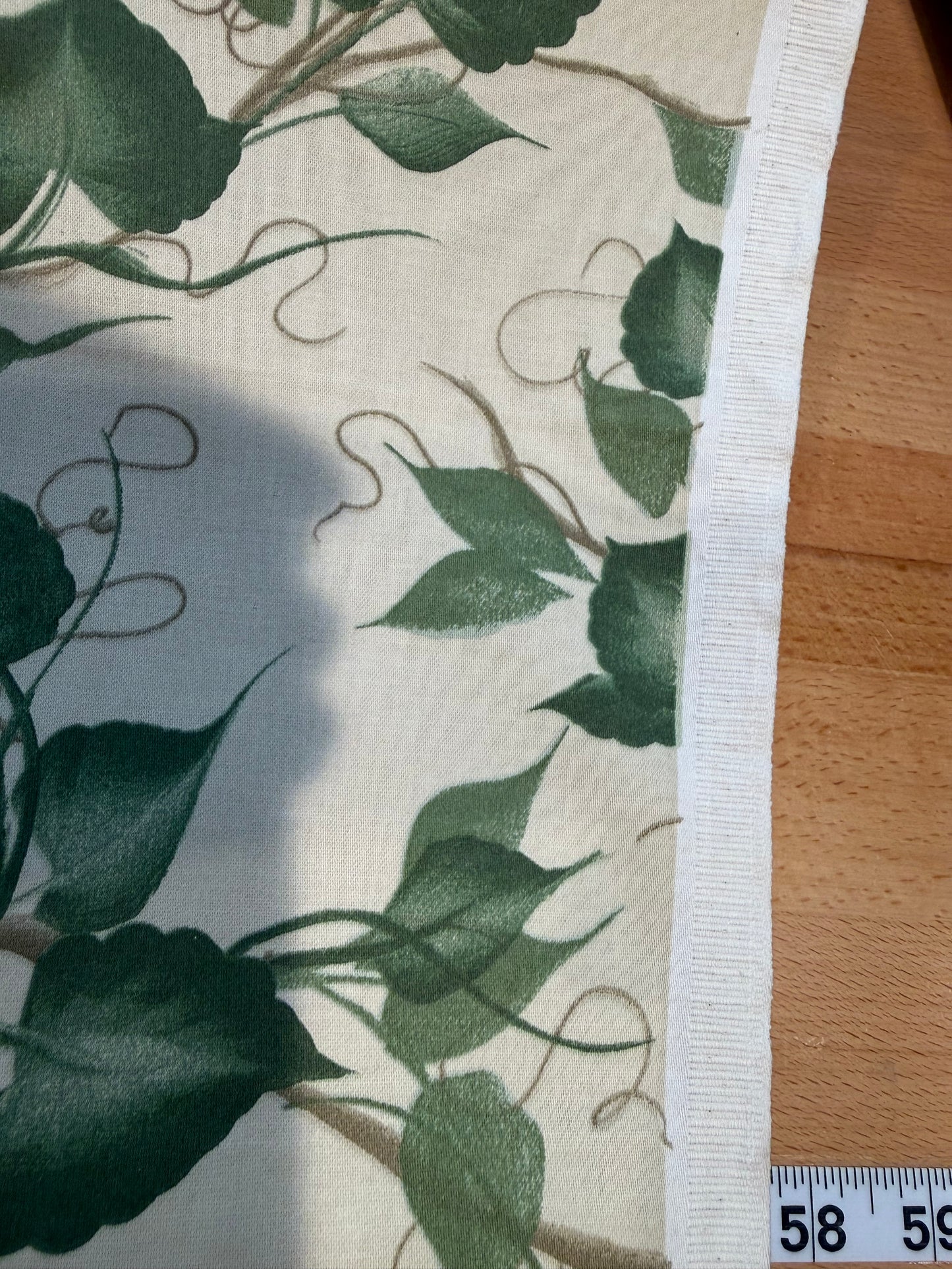 Brewster Home Fashions Ivy Vine Cotton Fabric – 54+ Inches Wide – Green Botanical Print