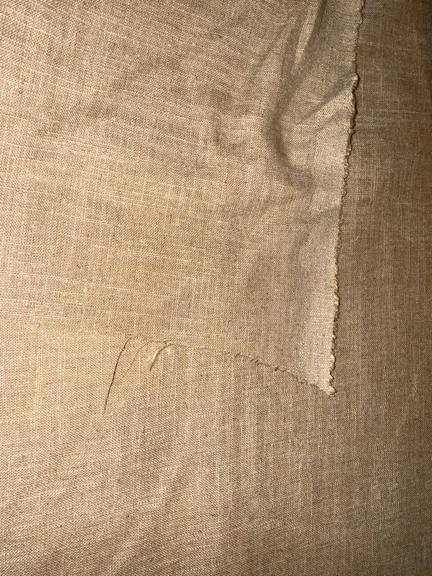 Natural Medium Weight Linen Fabric – 54+ Inches Wide – Woven Flax Linen – Neutral Tan