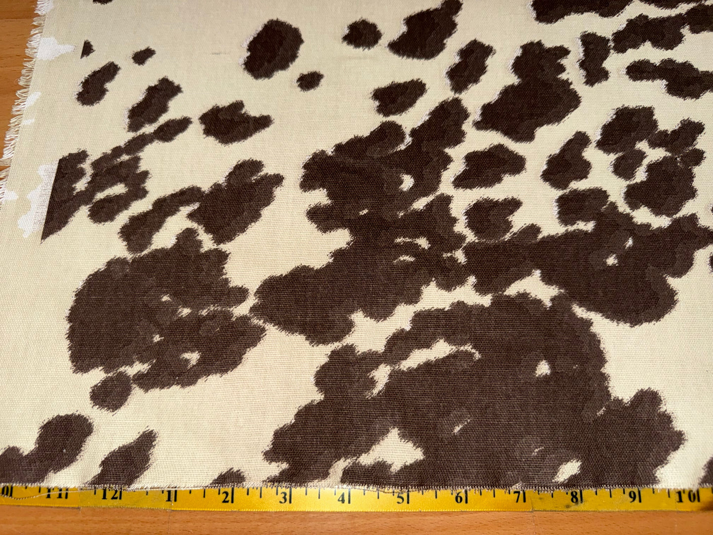 Brown Cow Print Cotton Canvas Fabric 48" Wide – Factory Seconds – Western Ranch Upholstery & Home Décor Fabric