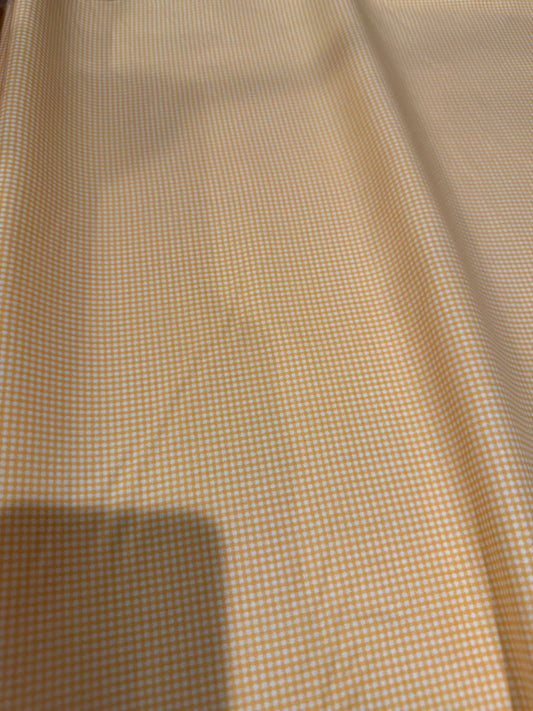 Orange Creamsicle Gingham Quilting Cotton Fabric – 44/45 Inches Wide – Small Check 100% Cotton